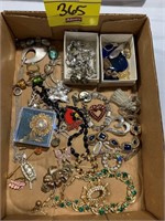 FLAT W/ COSTUME JEWELRY