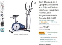 B3188 Body Champ 2-in-1 Upright Exercise Bike