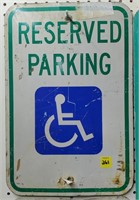 Reserve Parking Metal Sign
