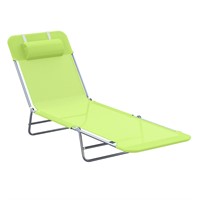 Outsunny Folding Chaise Lounge Pool Chairs, Outdoo