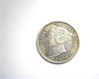 1870 Narrow 0 10 Cents AU Canada