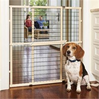 $49-MYPET 29-48" Wide Wire Mesh Dog Gate Pressure