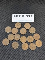 16-1902 Indian Head Pennies