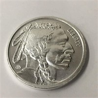 .9999 Fine Silver One Ounce Buffalo Round