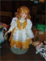 Lot of Collectible China Type Dolls