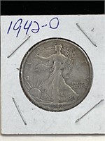 1942 d Walking liberty half dollar