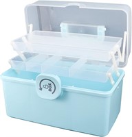 3-Layer Medicine Box Organizer  29X16CM  Blue