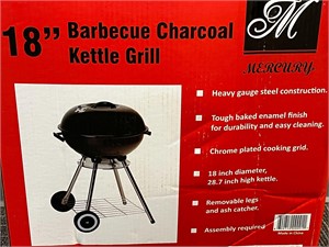 18" Barbecue Charcoal Kettle Grill