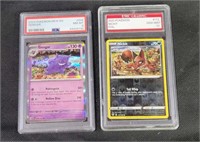 PSA 8 2023 Gengar & ENC 10 2020 Nickit Pokemon