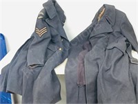 2- Canadian military wool overcoats