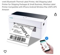 vretti Bluetooth Thermal Label Printer, 4x6 Ship