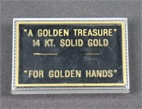 Vintage 14K Gold Sewing Needle