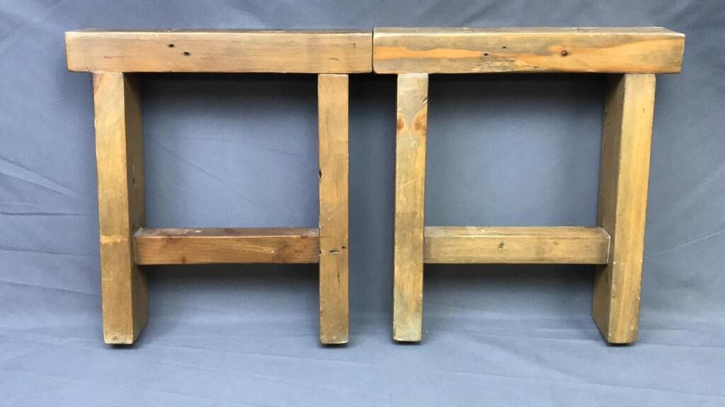 2 Wood Table Legs