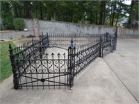 Iron Fencing:  (2) Gates  50" x 49", (1) Gate 35"