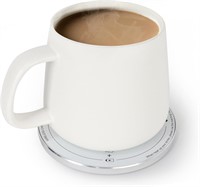 APEKX Self-Heating Ceramic Mug Set - 130F / 55C Op