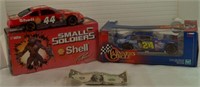 24 DIE CAST NASCAR, 44 SMALL SOLODIERS NASCAR