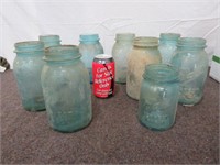 Antique Blue Jars