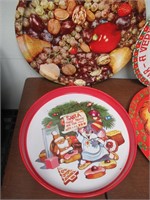 Vintage Metal Christmas Cookie Trays