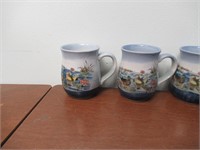 Set of Pottery Duck Coffee Mugs