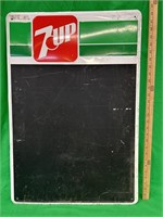 Vintage 7up menu board