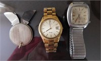 Men's wristwatches - Carved tie tac - Double