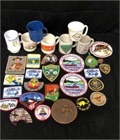 Huge Boy Cub Scouts Lot Mugs, Patches Pins