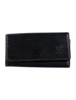 Louis Vuitton Black Epi Leather Key Holder