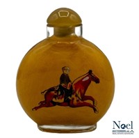 Asian Interior Handpainted Snuff Bottle