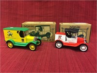2 die cast cars 1918 Ford Runabout,1923 Chevy