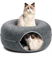 FULUWT Cat Tunnel with Ventilated Window