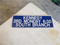 Kennedy Sign 8x24