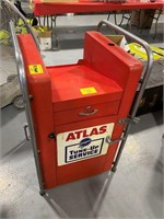 ANTIQUE ATLAS TUNE-UP SERVICE CABINET STAND