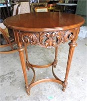 Ornately Carved Antique Occasional Table