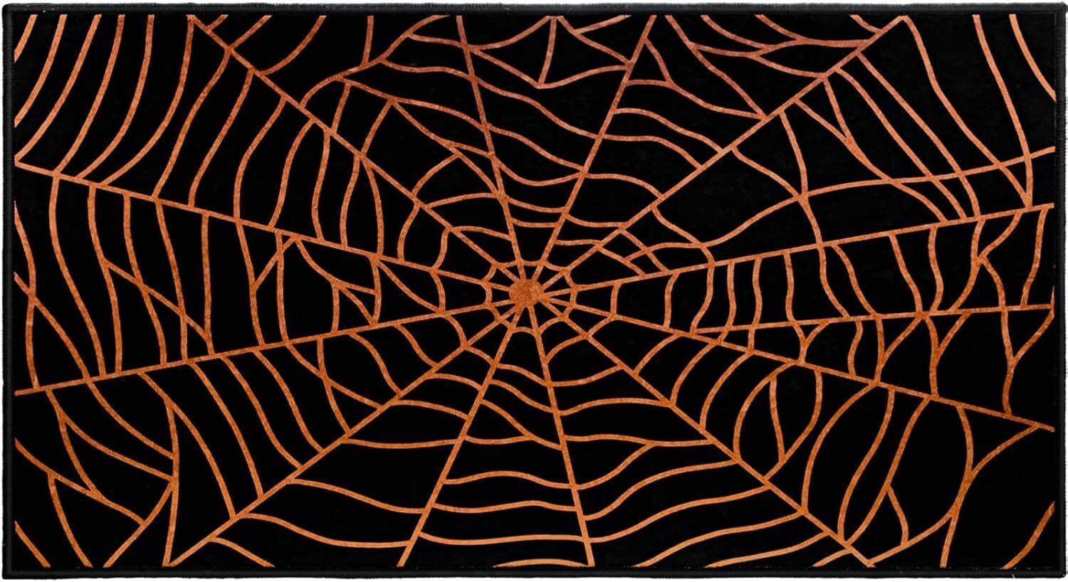 Neer Halloween Spider Web Doormat 17 x 29 Inches