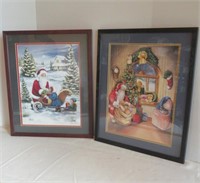 Santa Framed Prints by J Kleineschay 17 x 22"