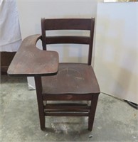 Student Chair/Desk - 22" x 23" x H 32"-Vintage