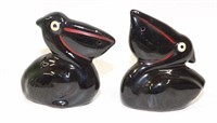 Vintage Redware Pottery Pelicans