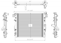 TYC 2957 Radiator Compatible with 2007-2018 Jeep