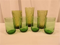 Green / Avocado drinking / juice glasses