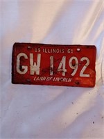 1961 Illinois license plate