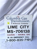 Columbia Gas Lime City Sign
