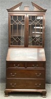 Gothic Mahogany Secretary and Bookcase