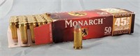 Monarch 45 ACP 185gr JHP Ammo Box of 50