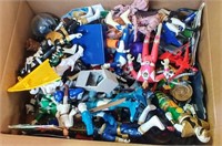 BOX OF MOSTLY POWER RANGERS TOYS - SEE DESC.