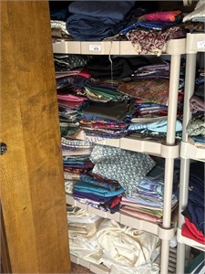 STAND AND MATERIAL IN CLOSET (LEFT SIDE)
