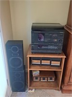 Magnavox Stereo System with Stand & Speakers
