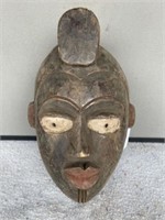 African Wood Carved Tribal Mask