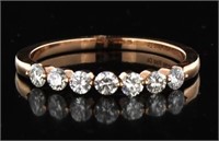 18kt Rose Gold Brilliant 2/5 ct VS Diamond Band