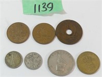 Qty of 7 Various Coins