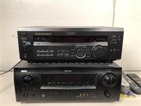 Pair of receivers - Sony and Denon